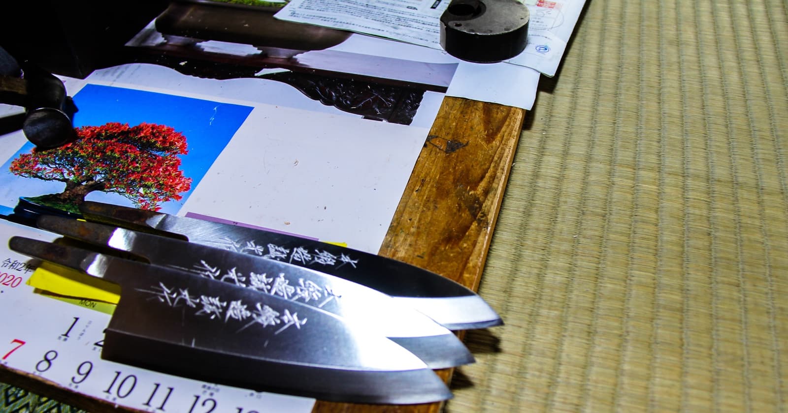 写真: 三木市の職人が製作した刃物